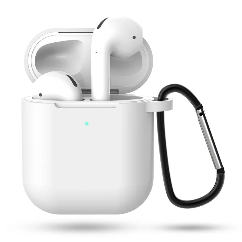 Чехол для наушников Apple AirPods 2 чехол силиконовый чехол беспроводные Bluetooth наушники Air Pods 2 Чехол защитный чехол для AirPods чехол