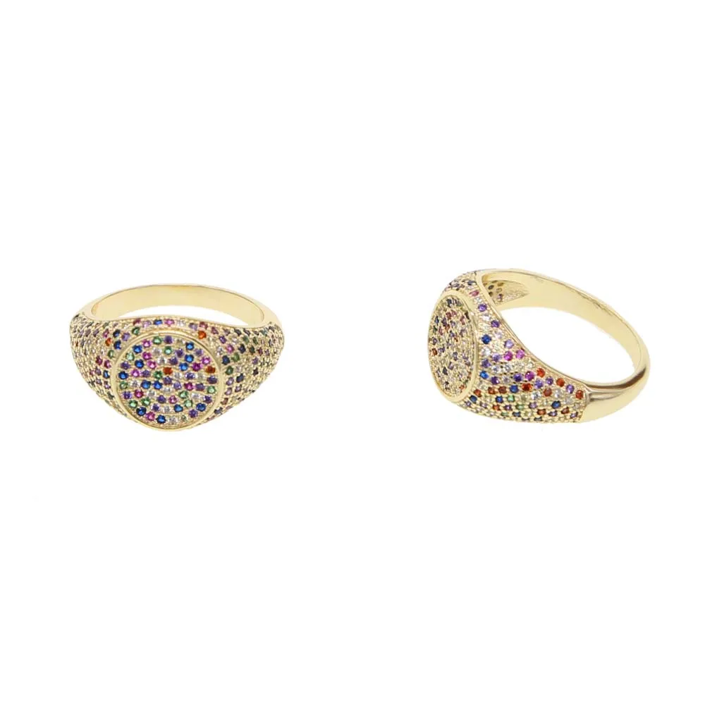 Новые богемные винтажные цветные кольца для женщин, миниатюрные радужные cz циркониевые классические готические панк женские свадебные ювелирные кольца