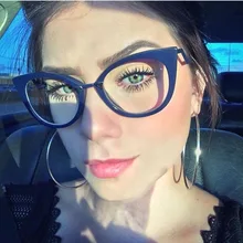 DCM Модные женские кошачий глаз оправа для очков в ретростиле компьютерные синие Черные очки Роскошные женские оптические рамки