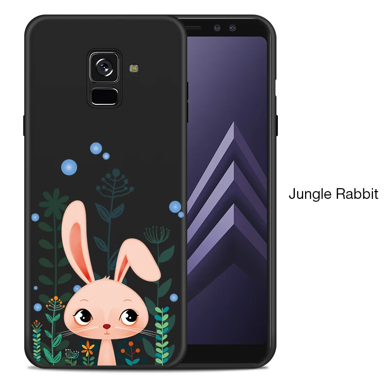 ASINA чехол с героями мультфильмов для samsung Galaxy A8 чехол силиконовый ударопрочный для Galaxy A8 Plus чехол Funda Bumper Coque - Цвет: Jungle Rabbit