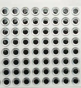 

60pcs 18mm Silver 3D Holographic Fishing Lure Eyes,Fly Tying, Jigs, Craft, Dolls