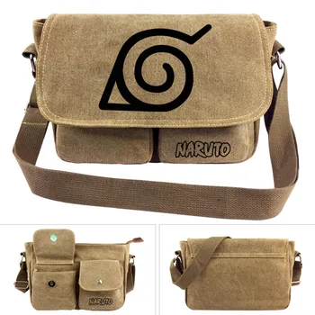 

Naruto Ninja Hokage Sharingan Cross body Messenger Bag Canvas Shoulder Bag Cartoon Anime School Book Tote