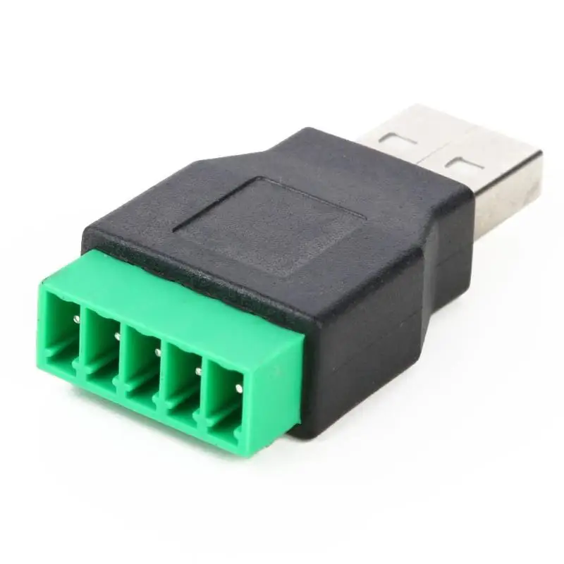 USB2.0 штекерным 5pin винтовой клеммный разъем Apdater с щит разъем