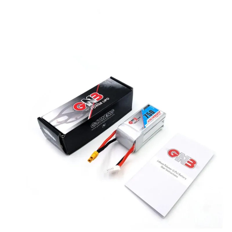 Gaoneng GNB 750mAh 14,8 V 4S 80C/160C Lipo батарея с разъемом XT30 или XT60 для FPV гоночный Дрон RC Дрон Квадрокоптер helis запчасти