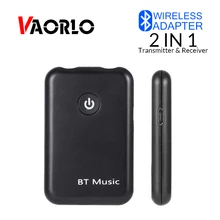 VAORLO 2 в 1 Bluetooth передатчик приемник для ТВ и автомобиля 4,2 беспроводной Bluetooth адаптер 3,5 мм AUX аудио стерео музыкальный приемник