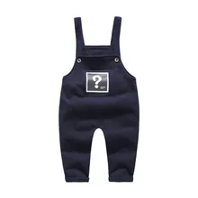 Демисезонный комбинезон для девочек хлопок карман нагрудник с принтом для младенцев штаны для новорожденных одноцветное Цвет Кнопка Свободные Комбинезоны для детей Для мальчиков