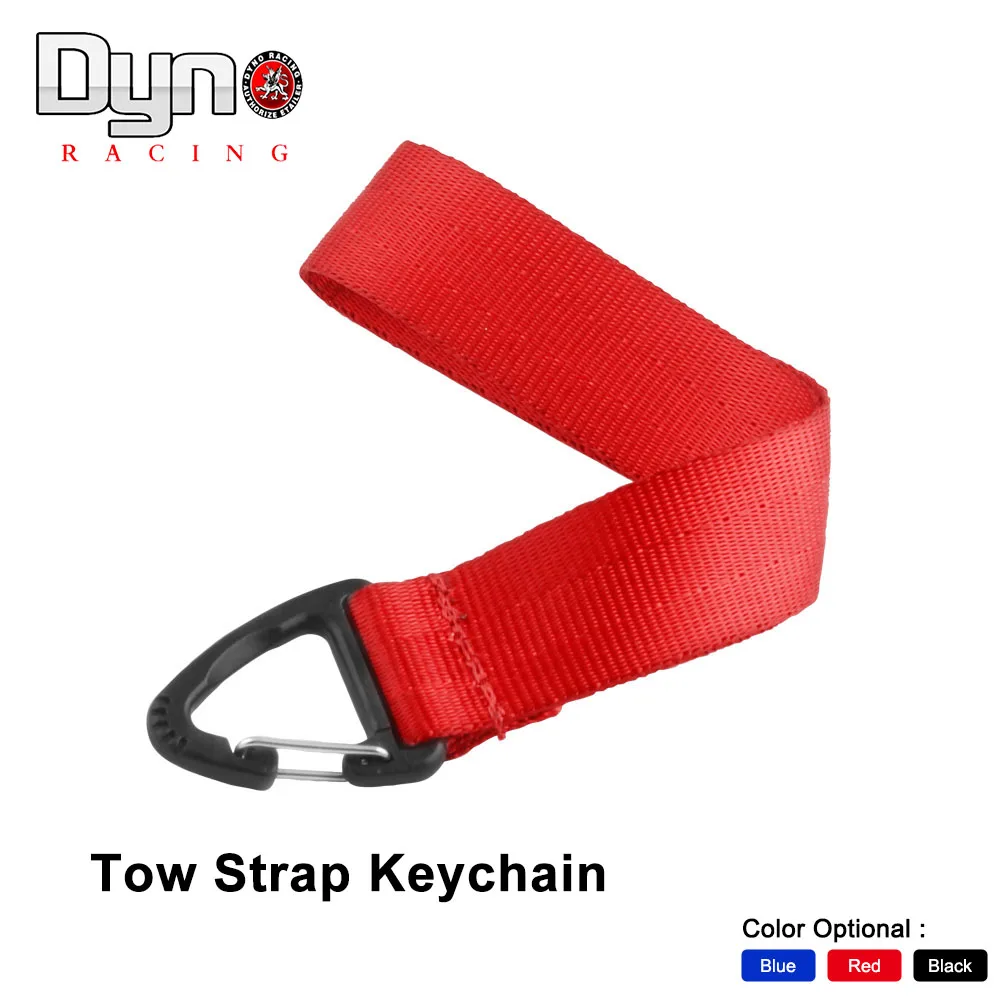 Universal Car key Nylon Tow Strap keychain keyring for BMW Black Red