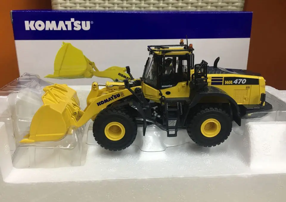 Литая Игрушечная модель 1:50 масштаб UH8114 колесный погрузчик строительные