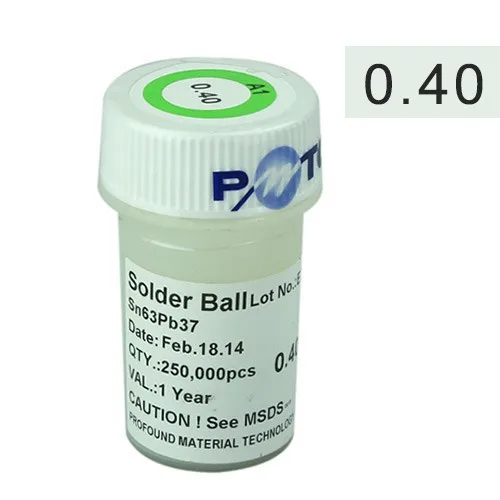 PMTC 250k BGA soldering balls 0.4mm lead solder balls for reballingin