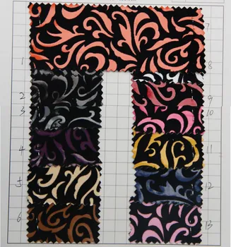 

Flocked flowers synthetic PU leather fabric/ high quality handbag material shoes fabric furniture leather wholesale