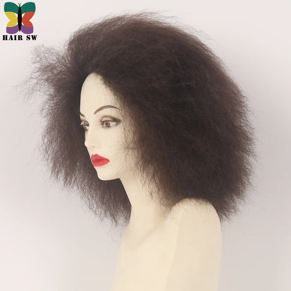 HAIRSW кудрявый прямой синтетический парик из канекалона 150% плотность короткие