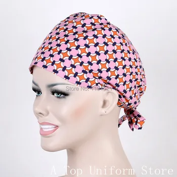 

2015 Medical Suit Jalecos Surgical Cap Medical Caps Scrub for Women Doctors And Nurse ,100% Cotton Adjustable Length At Back B81