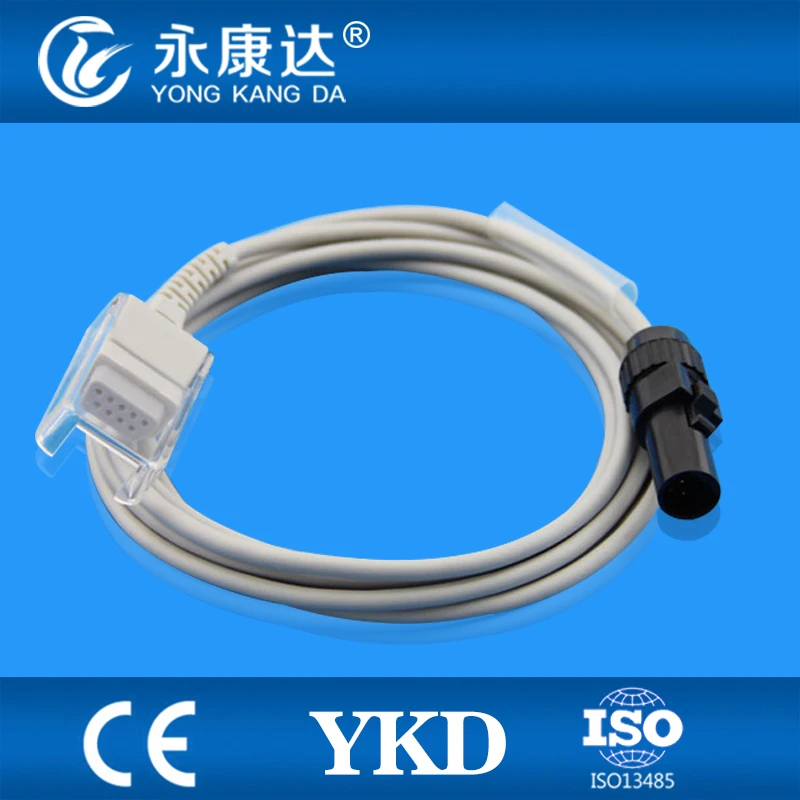 Ohmeda extension cord cable for spo2 sensor,7pin to DB9cable forcable