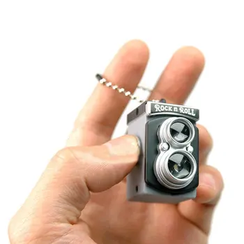 

Cute Mini Double Twin Lens Reflex TLR Camera Style LED Flash Light Torch Shutter Sound Keychain