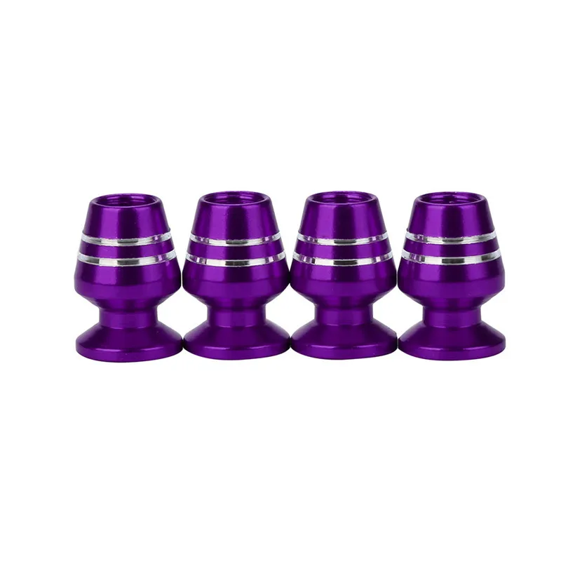 Purple CARPRIE автомобильные крышки стержня вентиля шины 4 шт. алюминиевые Боулинг чашки автомобиля грузовик крышка Боулинг шины обод клапан Колеса Стволовые колпачки Прямая поставка ap30 - Цвет: Purple