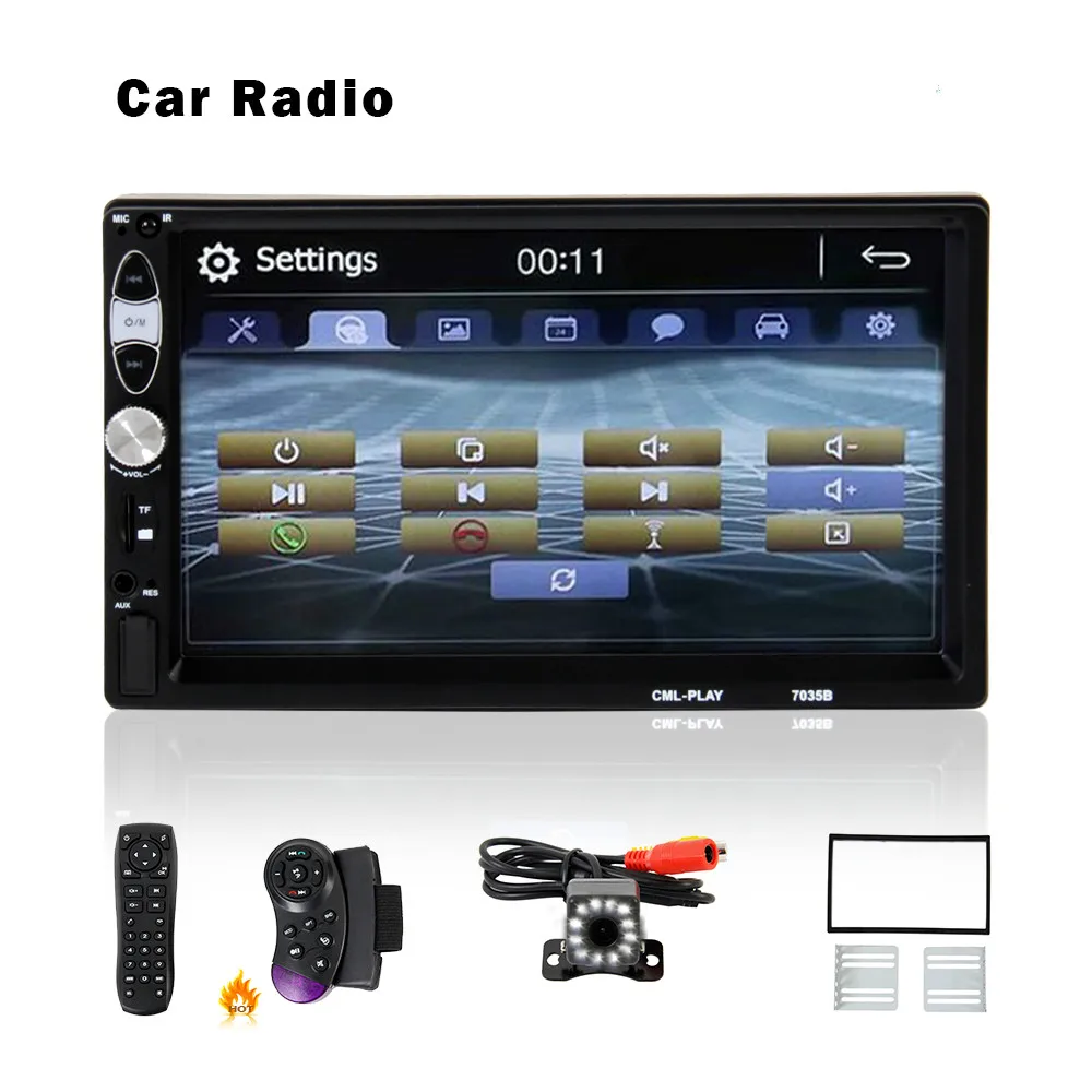 

Car Radio 7" Touch Mirrorlink Auto Audio Player for Subwoofer MP5 Player Autoradio Bluetooth Rear View Camera Tape Recorder