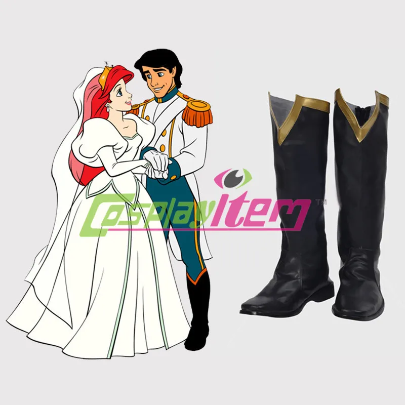 Custom Made The Little Mermaid Prince Eric Cosplay Boot Shoes For Adult Men Halloween Shoes For Shoes For Adultsshoes Shoes Aliexpress