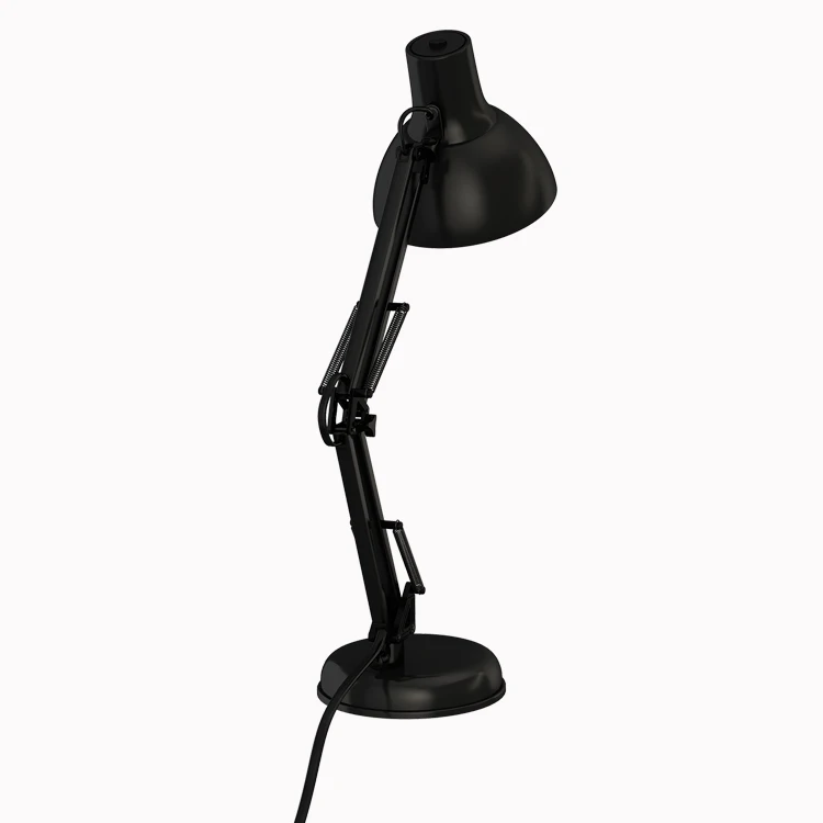 Tojane TG603 Гибкая Настольная лампа с длинным поворотным рычагом, светодиодная настольная лампа, металлическая, архитектурная, регулируемая, складная, двухрычажная, светодиодная, настольная лампа для чтения