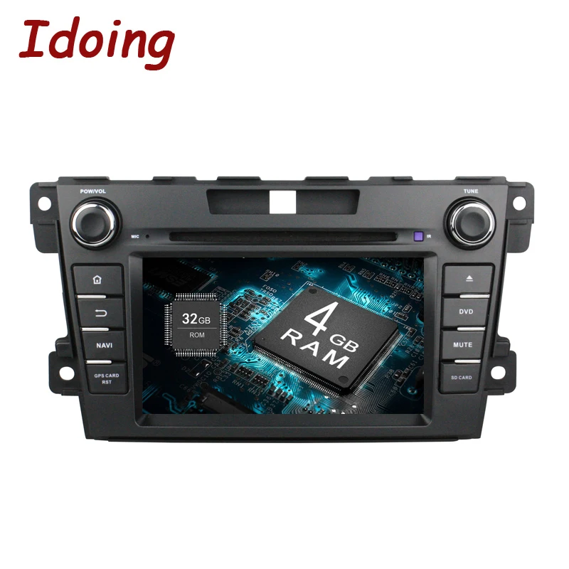 Best Idoing 2Din Steering Wheel Android 8.0 Fit Mazda CX7 CX 7 Car DVD Player 8Core 4G+32G GPS Navigation Touch Screen WiFi OBD2 2