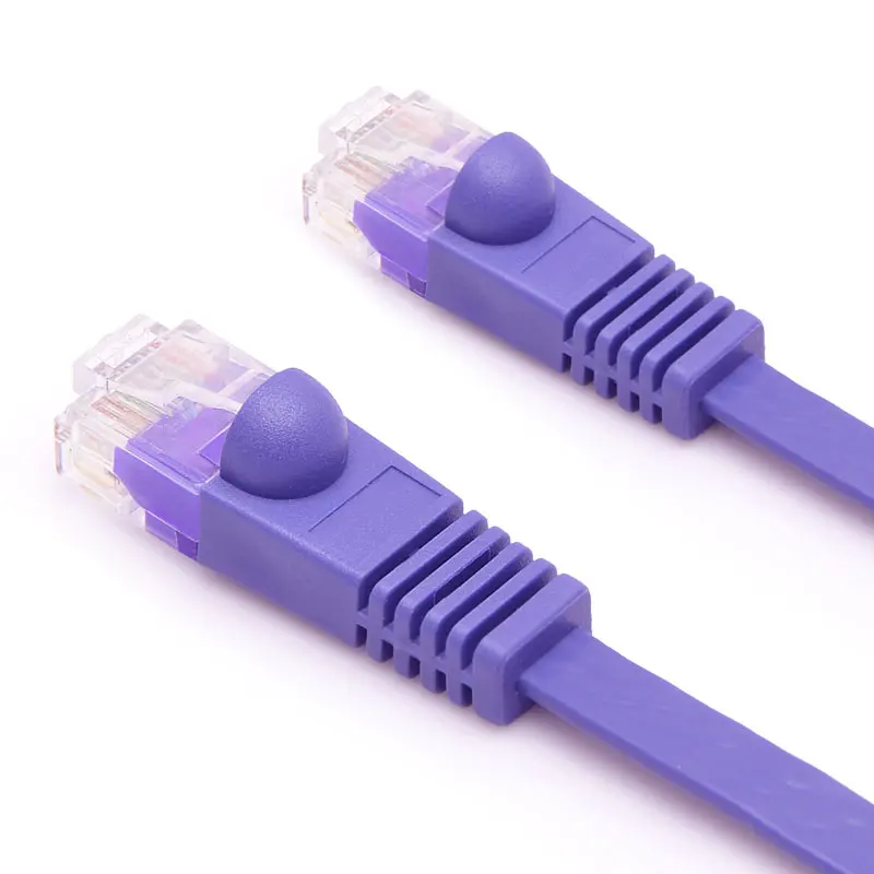 10 шт. до 1000 Мбит/с 1 метр Ethernet кабель RJ45 Cat6 Lan UTP RJ 45 сетевой для Xiaomi TV PS4 фиолетовый