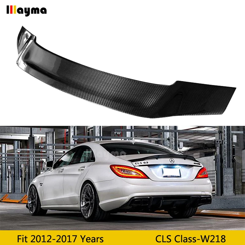 

Renntech Style Carbon Fiber rear trunk spoiler For Benz CLS Class CLS250 CLS350 CLS63 2012-2017 year W218 Car rear wing spoiler