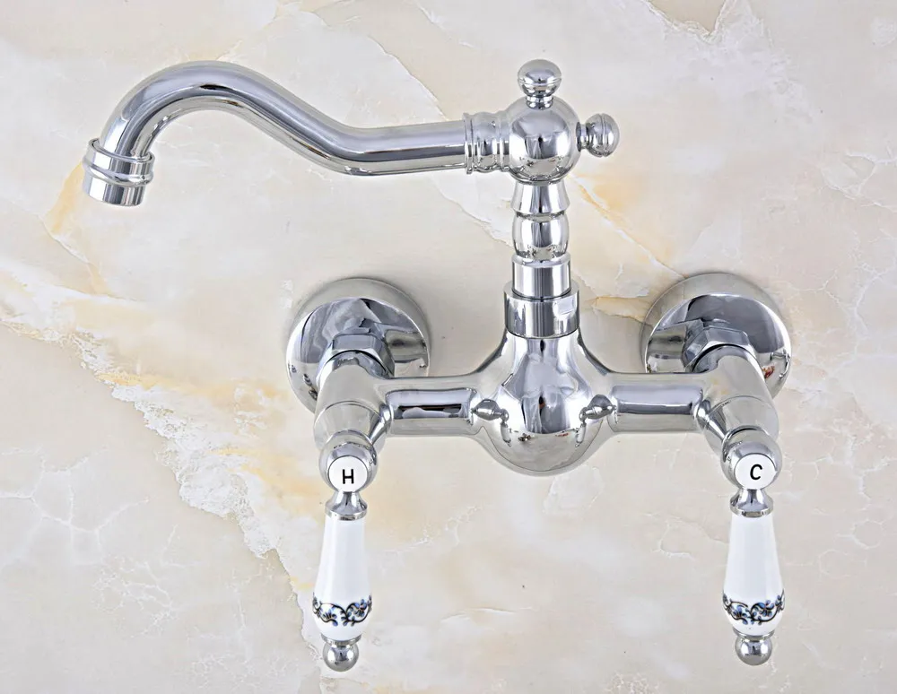 polido-latao-cromado-wall-mount-kitchen-sink-faucet-tap-mixer-bica-giratoria-dupla-ceramica-alcas-alavancas-anf564
