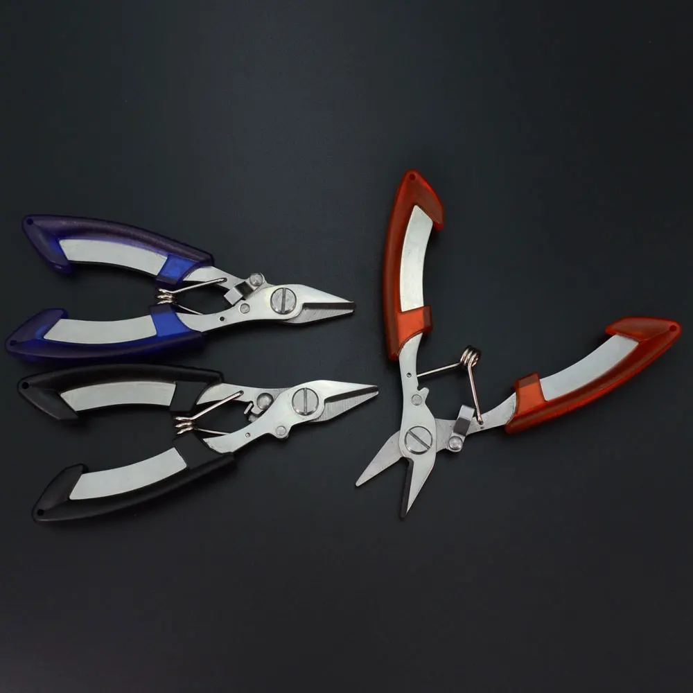 Fishing Tackle Tool Fishing Scissor Stainless Steel Bag 3 Color Available