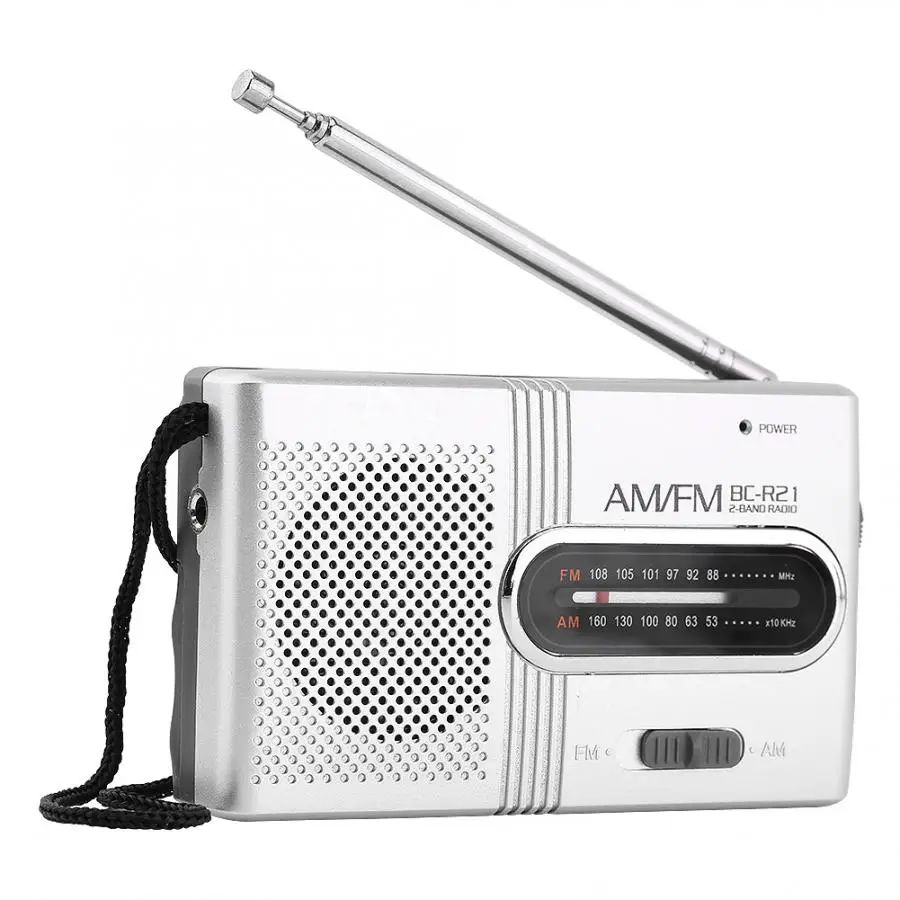 Портативный Универсальный AM/FM радио с телескопической антенной мини радио приемник стерео динамик приемник музыкальный плеер