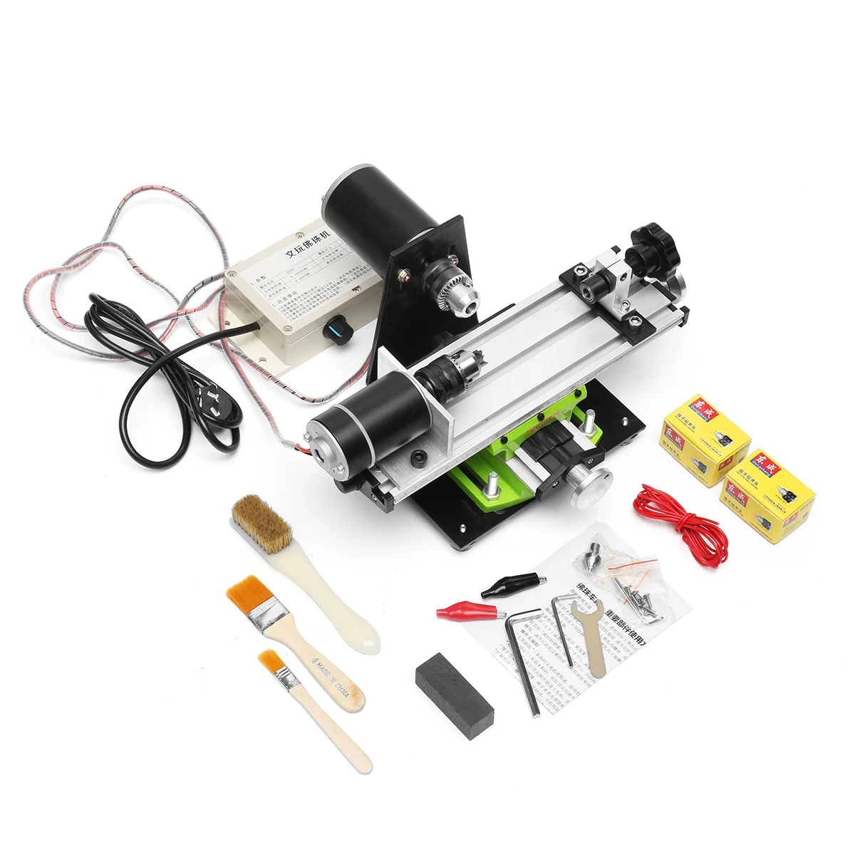 

Desktop Polishing Machine Lathe 220V Mini Beads Lathe Machine DIY Wood Beads Wood Working Machine Tools