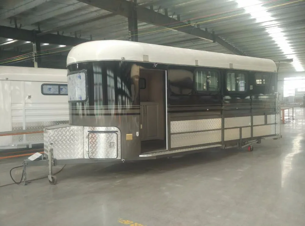 

2 Horse Angle Load horse float-Deluxe horse trailer supplier of China