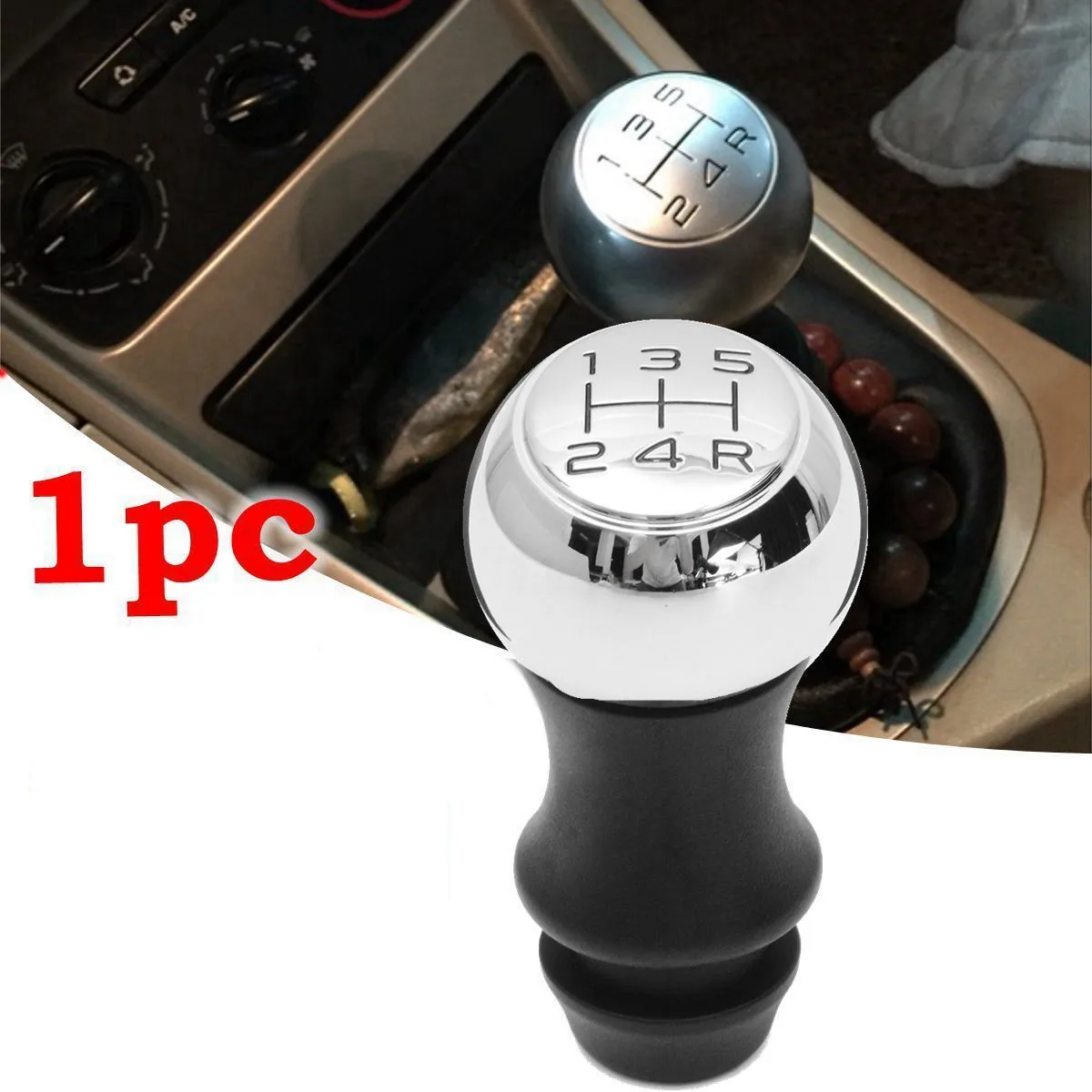 באיכות גבוהה סגסוגת אלומיניום 5 מהירות MT Gear Stick Shift Knob לפיג 'ו 106 206 207 307 308 406 408 ספורט מנוף כדוריד