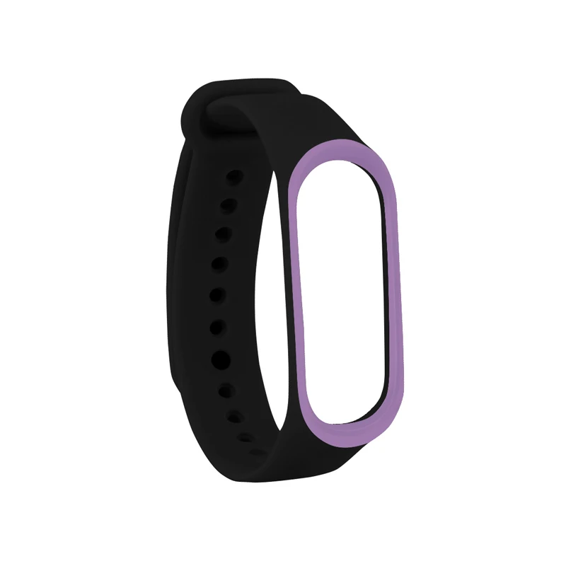 Ремешок для спортивных часов Силиконовый браслет для xiaomi mi band 3 двойной цвет для xiaomi mi Band 3 аксессуары браслет mi band 3 ремешок - Цвет: Dual Color 9