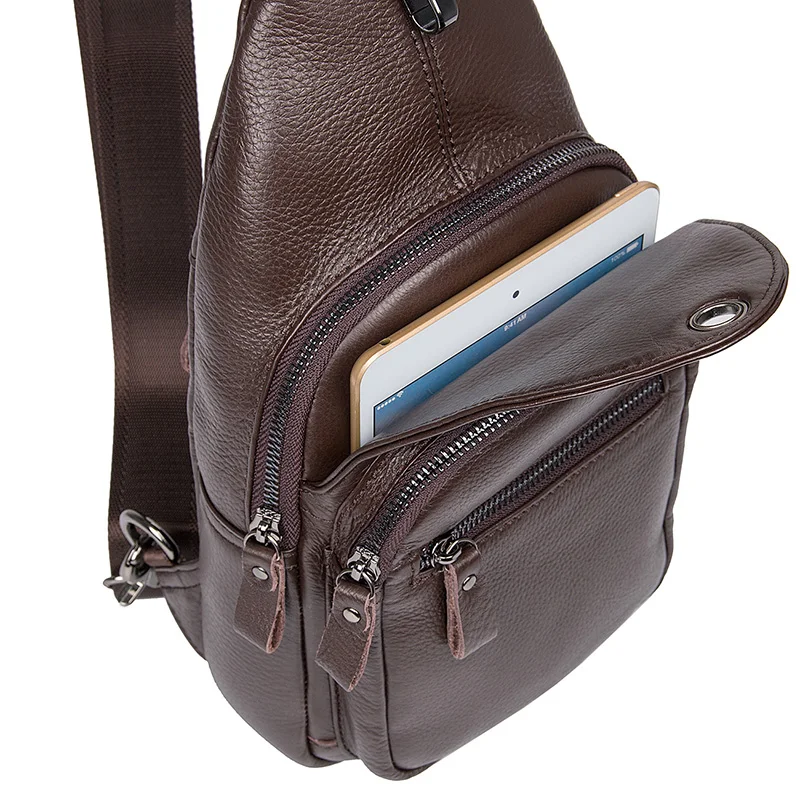 J.M.D высокое качество из натуральной кожи модные повседневное груди сумки через плечо сумка для мужчин 4008A/4008C