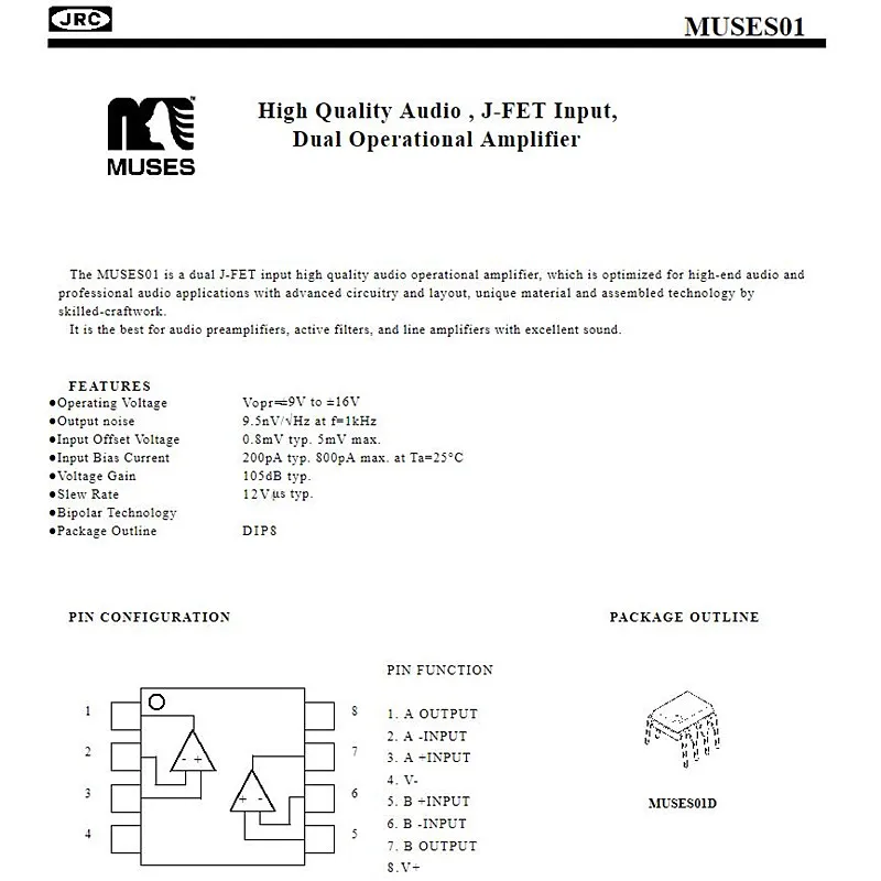 MUSES 01/MUSES 02 оп-усилитель двойной операционный усилитель для ЦАП предусилитель усилитель мощности Сделано в Японии