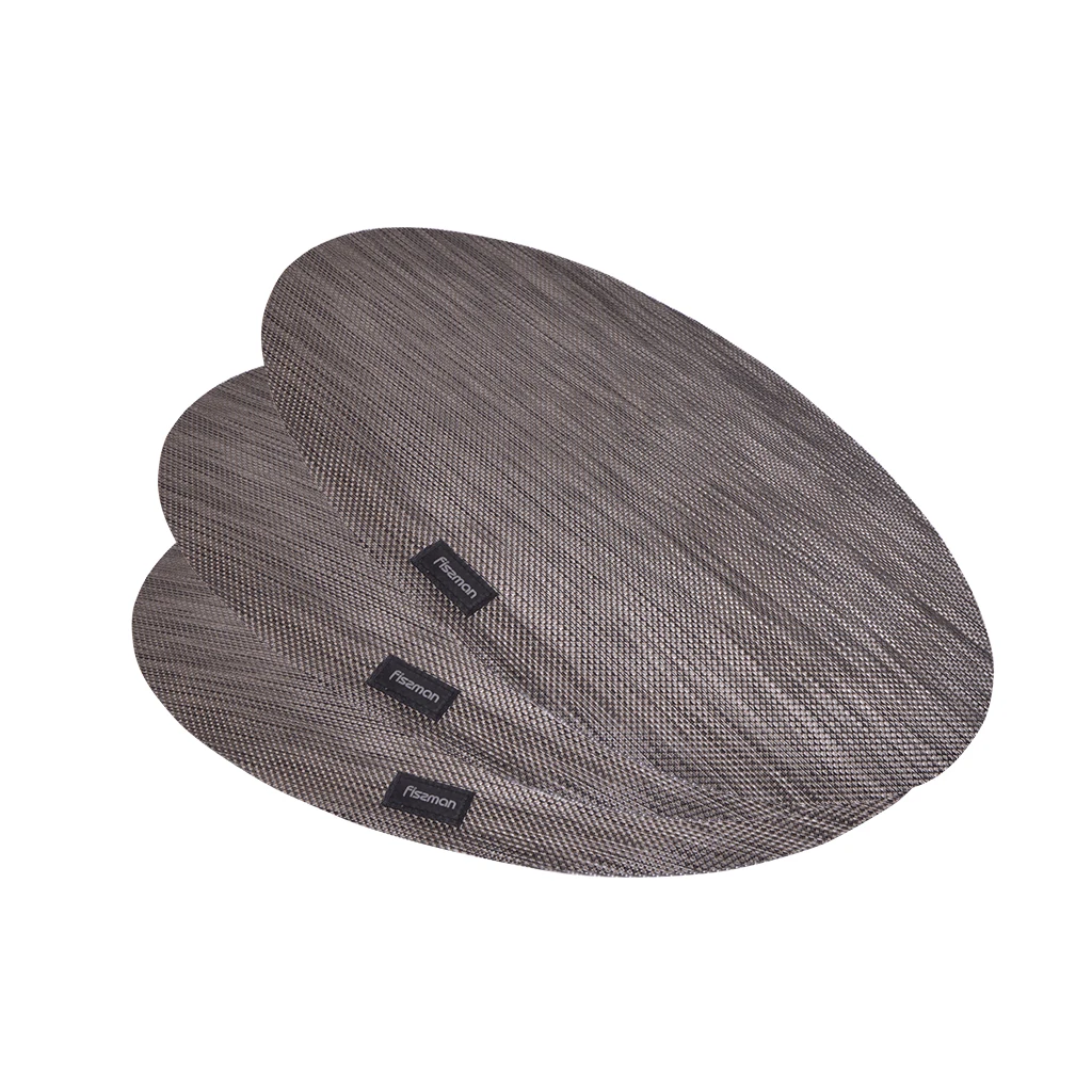 FISSMAN набор из 4 шт ПВХ тканые салфетки-овальная тарелка миска коврик Настольный коврик
