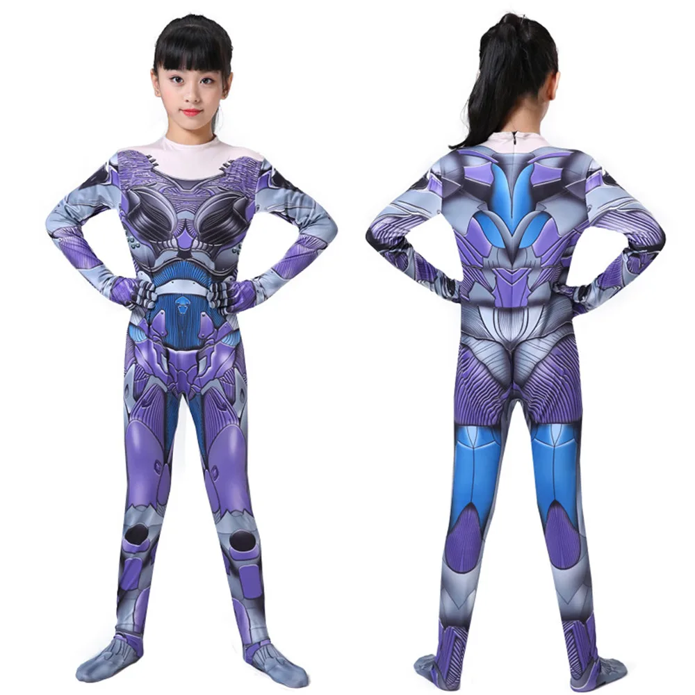 

Movie Alita:Battle Angel Jumpsuit Cosplay Costume Women kids Superhero Printing Bodysuit Zentai Tight Catsuit party Costume wigs