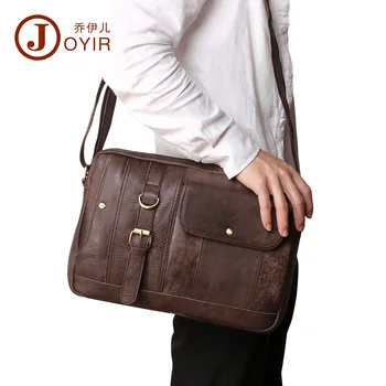 

Joyir Vintage Men's Shoulder Bags Genuine Leather Casual Crossbody Bags For Men Shoulder Bag Large Capacity Messenger Bag Men