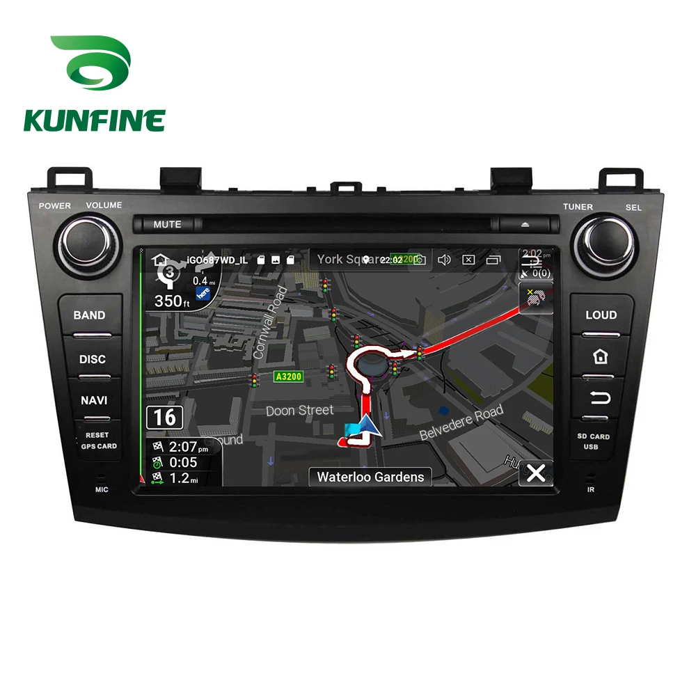 

KUNFINE Quad Core 2GB RAM Android 8.1 Car DVD GPS Navigation Multimedia Player Car Stereo For MAZDA 3 2004-2009 Radio headunit
