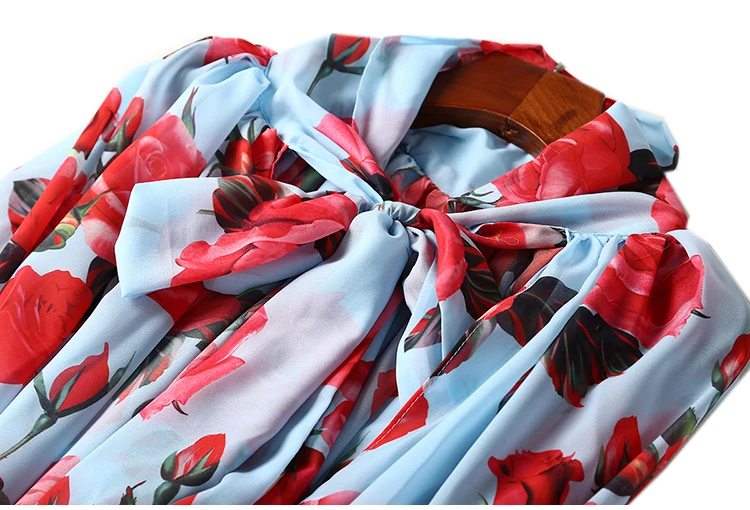 Видеть оранжевый Florals шифон сексуальное боди Фонари рукавом Для женщин комбинезон с бантом плащ 2018 Весенняя мода из двух частей комплект