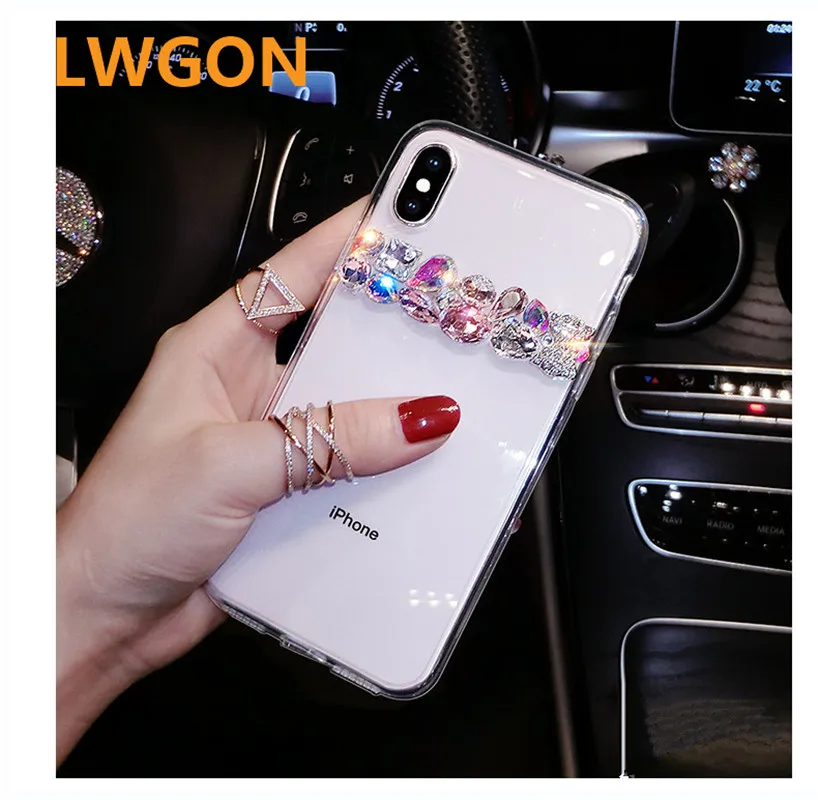 

Luxe Rhinestone Glitter Bling Diamond Bow-tie Soft Clear Case for Samsung Galaxy Note 8 9 5 A6S A750 S8 S9 J6 Plus J4 Plus