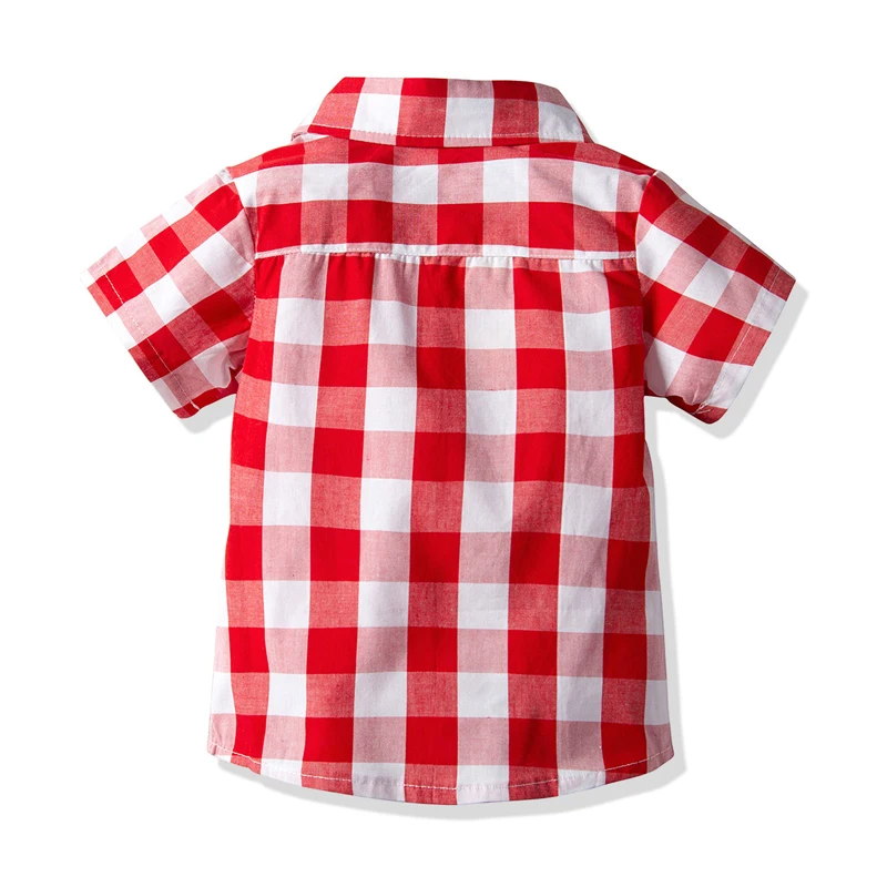 BEKE MATA/рубашки для маленьких мальчиков летние детские рубашки для мальчиков, клетчатые детские топы с отложным воротником и короткими рукавами, одежда для детей 2-9 лет