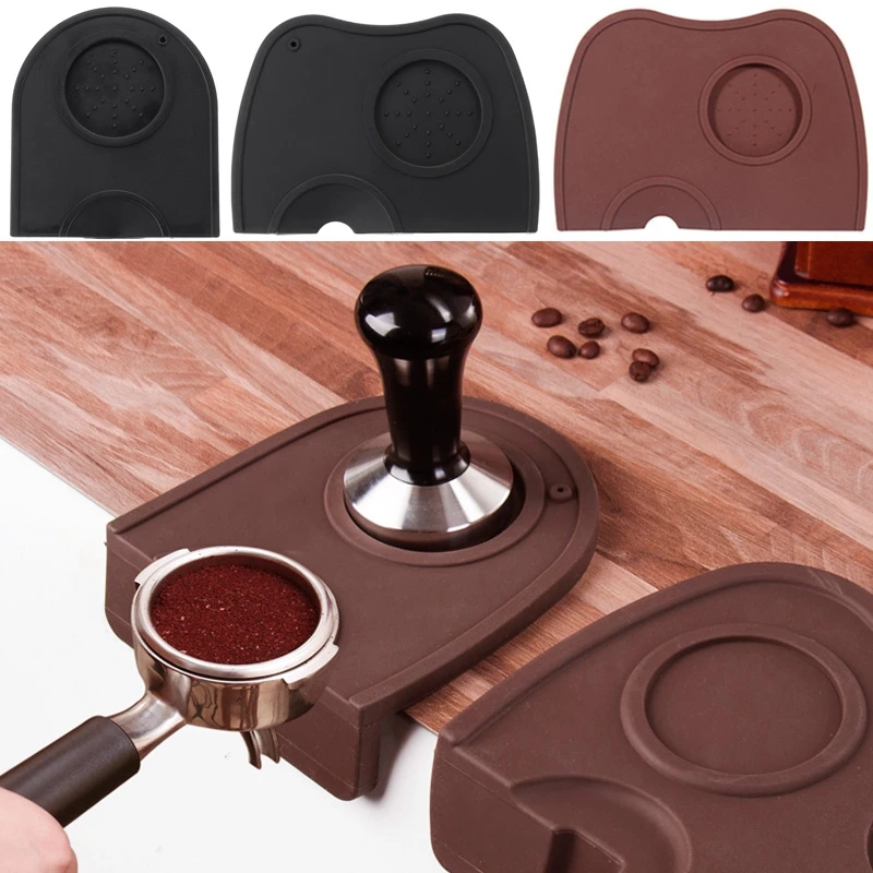 

Silicone Coffee Powder Pad Anti-slip Corner Filler Mat Rubber Irregular Holder Pressed Powder Coffee Accessories Kitchen Tool