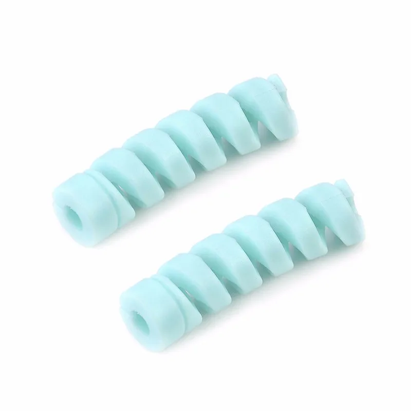 2 pcs Blue Универсальный зарядный кабель для IPhone, samsung, компьютеров, ноутбуков, 2 шт., защитная крышка, кабель для мыши, USB кабель для зарядного устройства, шнур - Цвет: 2 pcs Blue