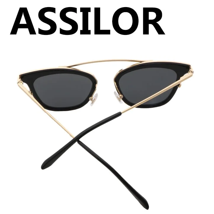 Assilor HD поляризованные нового дизайна с мост очки Лидер продаж многоцветный UV400 ультрафиолетового модные женские туфли солнцезащитные очки для женщин