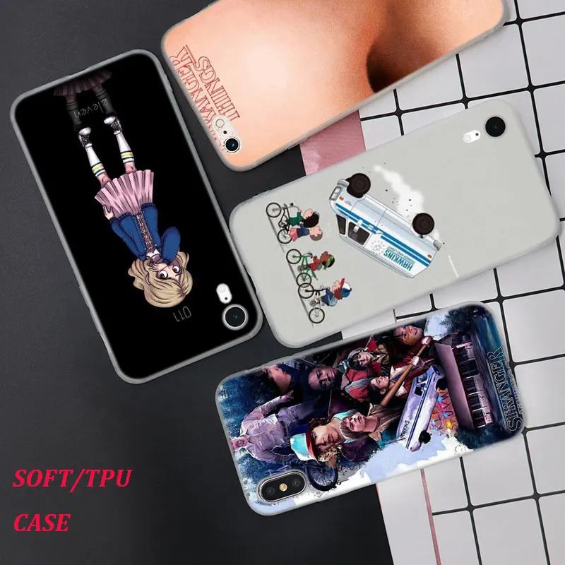 

Silicone Case Dangerous Stranger Things Printing for iPhone XS XR Max X 8 7 6 6S Plus 5 5S SE Phone Case Matte Cover