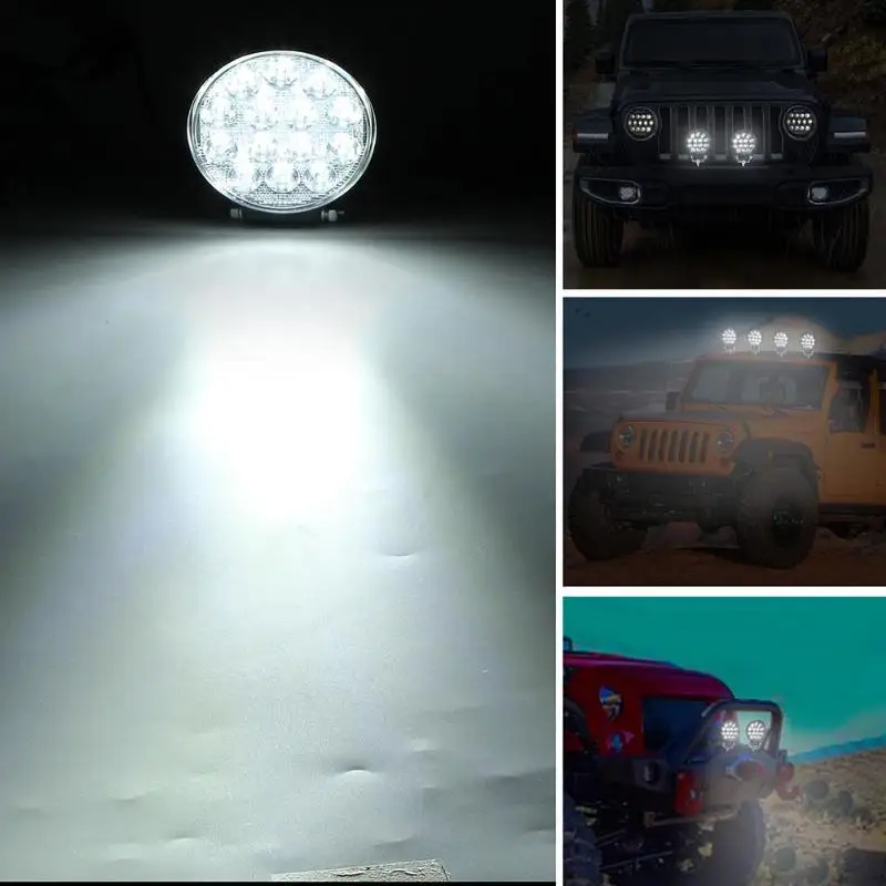 Круглый 140 W Offroad светодиодный Работа Светлое пятно луча IP67 Водонепроницаемый дальнего круглый пятно луча фара дальнего света внедорожника бар мягкий свет