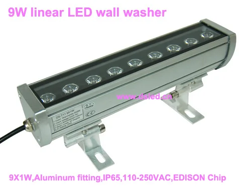 

IP65,CE,good quality, high power 9W Linear LED wall washer,9W LED Bar light,9*1W,110-240VAC,DS-T11-30CM-9W
