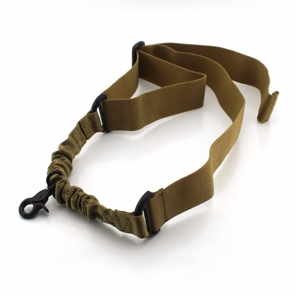 Adjustable tactical military single bungee jumping range gun straps