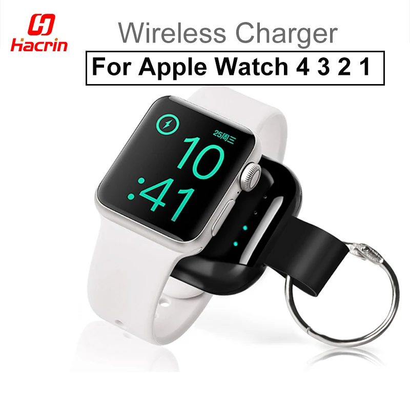Hacrin QI Беспроводное зарядное устройство для Apple Watch 4 Быстрая зарядка Адсорбция