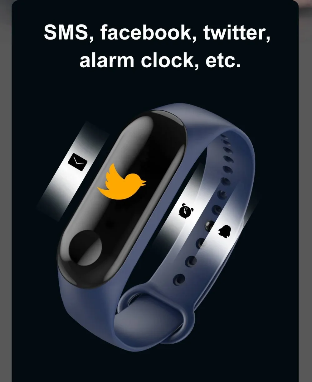Torntisc W3 Fitness Bracelet Color-screen IP68 Waterproof blood pressure Oxygen Monitor sport Heart Rate Smart band pk mi band 3 (5)